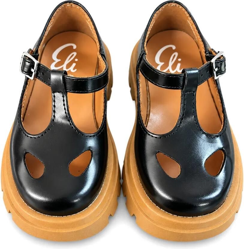 Eli1957 Sibaritas sandalen met uitgesneden details en T-bandje Zwart - Foto 3