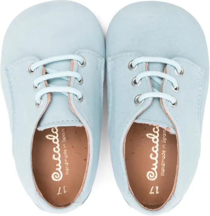 Eli1957 Suède babyschoentjes Blauw - Foto 2