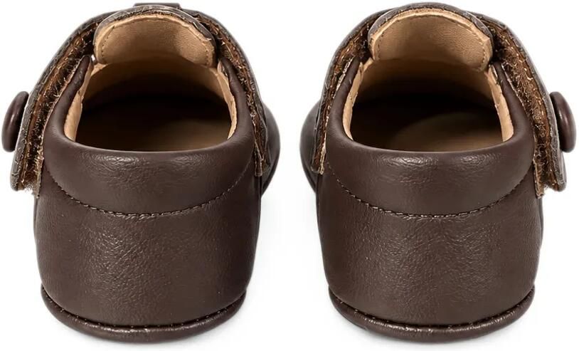 Eli1957 T-bar leather ballet flats Bruin - Foto 3