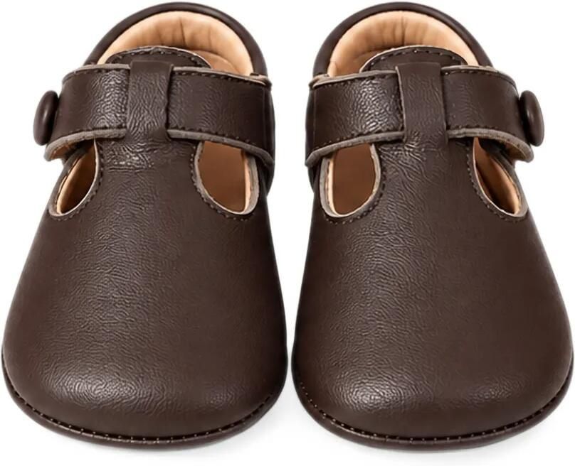 Eli1957 T-bar leather ballet flats Bruin - Foto 2