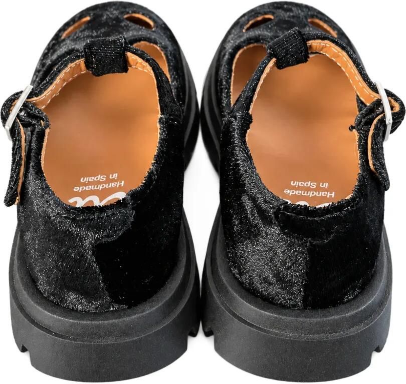 Eli1957 T-bar velvet ballet flats Zwart - Foto 3