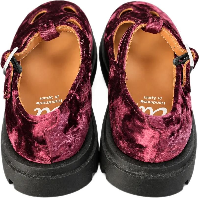 Eli1957 velvet T-bar ballet flats Rood - Foto 3