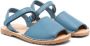 Eli1957 orcan leren sandalen Blauw - Thumbnail 1