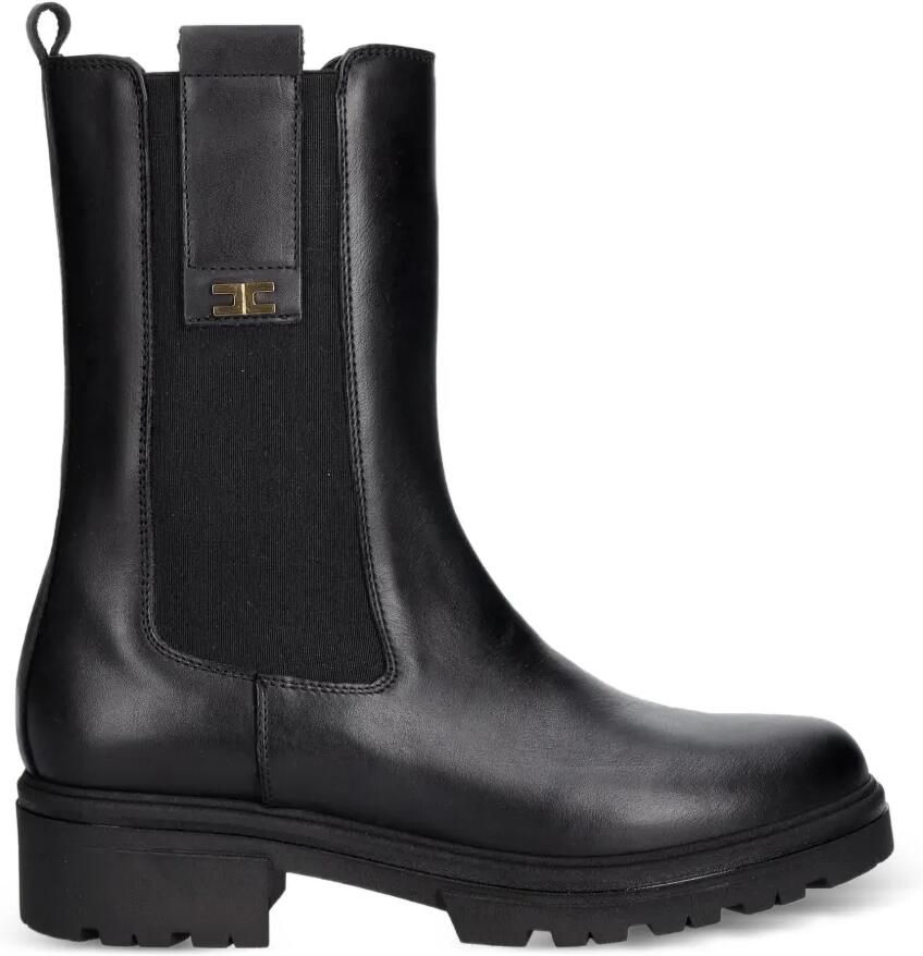 Elisabetta Franchi Kids Chelsea laarzen met chunky zool en logo-plakkaat Zwart - Foto 2