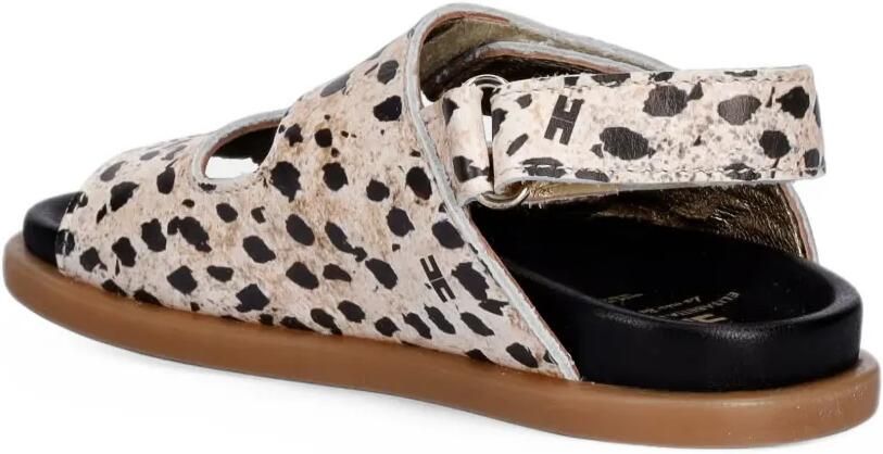 Elisabetta Franchi Kids Sandalen met klittenband en dalmatiër-print Beige - Foto 3
