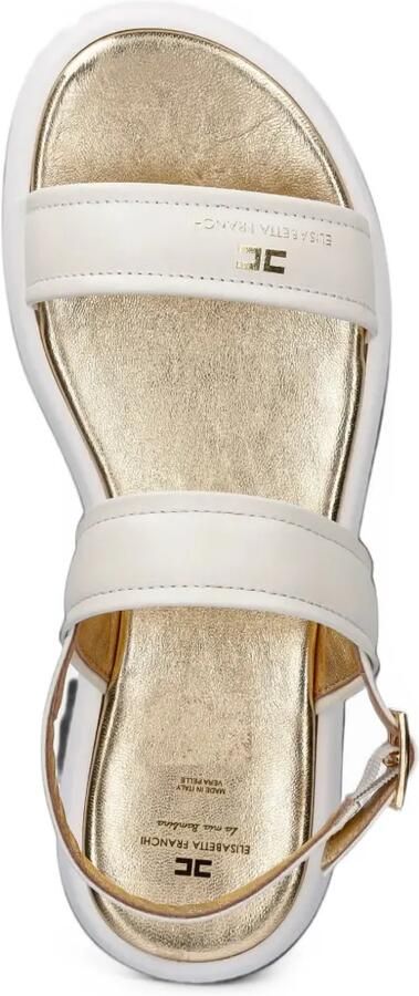 Elisabetta Franchi Kids Sandalen met gespen en logo-plakkaat Beige - Foto 2