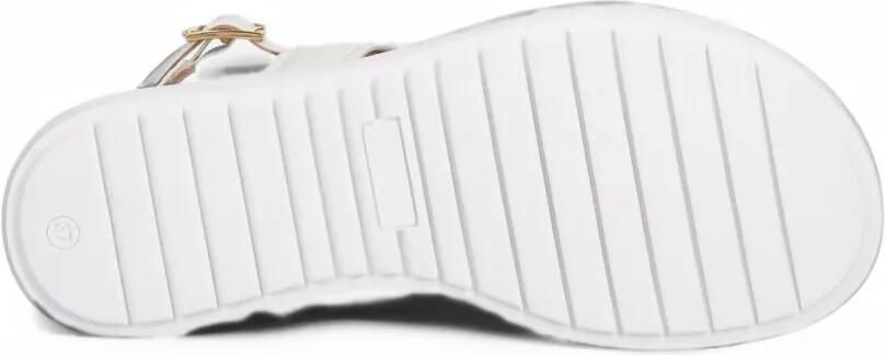 Elisabetta Franchi Kids Sandalen met gespen en logo-plakkaat Beige - Foto 4