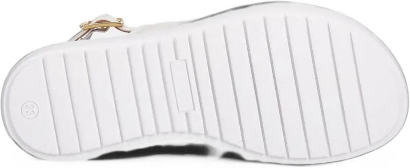 Elisabetta Franchi Kids Sandalen met gespen en logo-plakkaat Wit - Foto 4