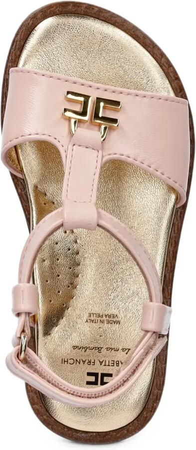 Elisabetta Franchi Kids Sandalen met klittenband Roze - Foto 3