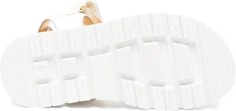 Elisabetta Franchi Kids Sandalen met klittenband Beige - Foto 3