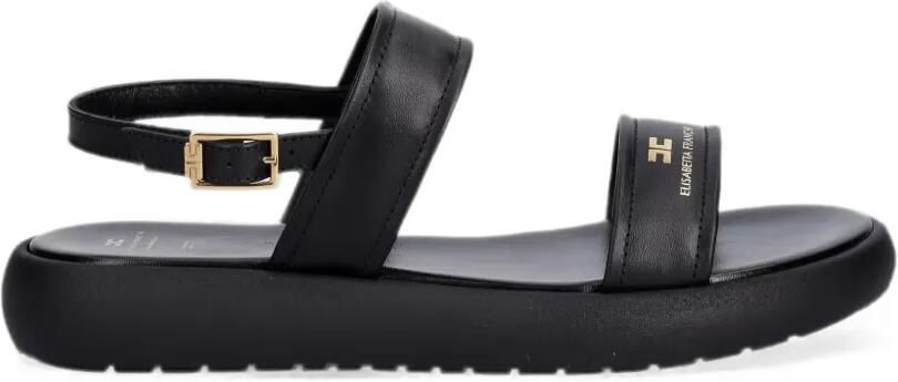 Elisabetta Franchi Kids Sandalen met logo-print en gespsluiting Zwart - Foto 4