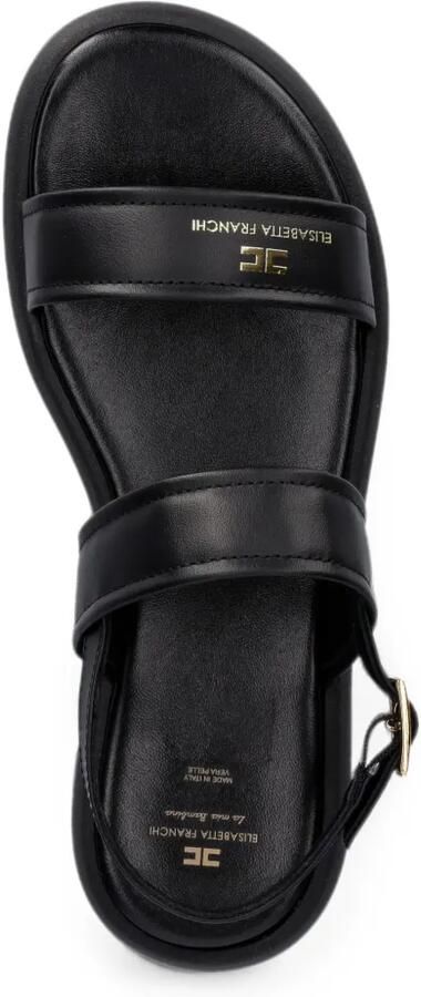 Elisabetta Franchi Kids Sandalen met logo-print en gespsluiting Zwart - Foto 3
