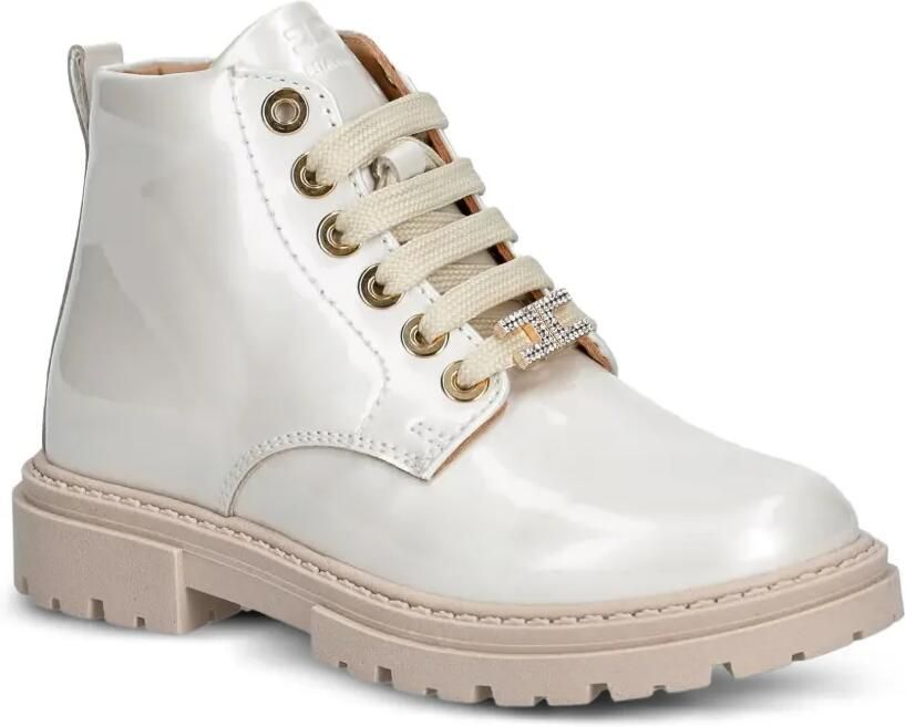 Elisabetta Franchi Kids Veterlaarzen met logoplakkaat Wit - Foto 3