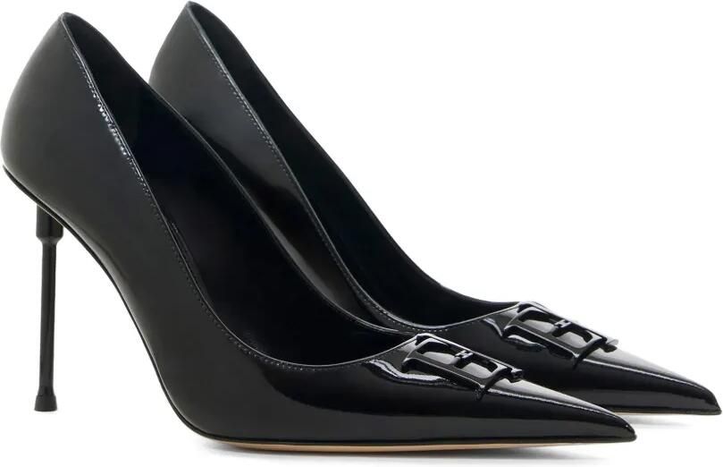 Elisabetta Franchi Lakleren pumps Zwart - Foto 4