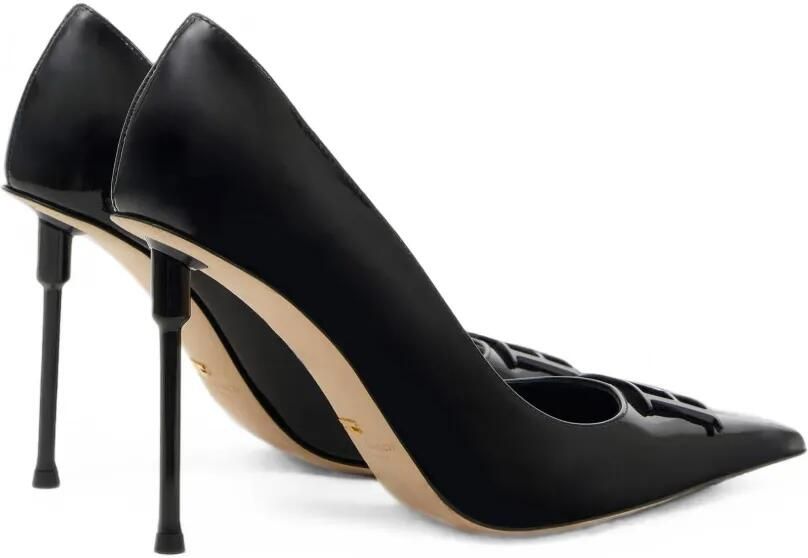 Elisabetta Franchi Lakleren pumps Zwart - Foto 3