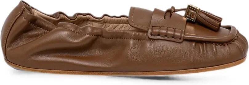 Elisabetta Franchi Loafers met kwastje Bruin