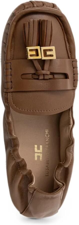 Elisabetta Franchi Loafers met kwastje Bruin - Foto 4