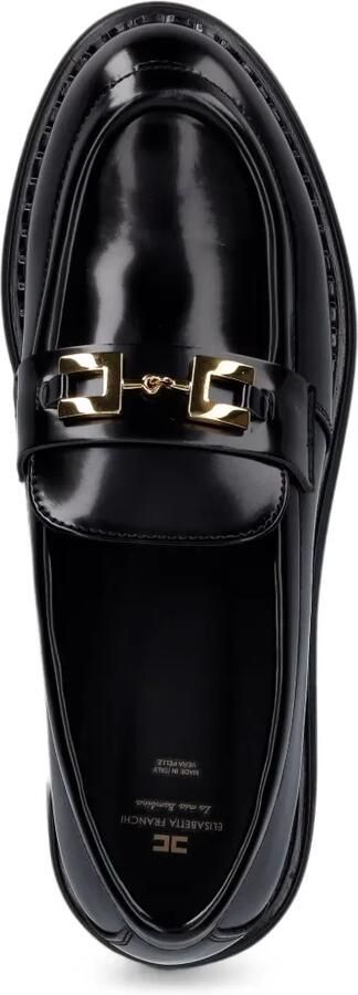 Elisabetta Franchi Loafers met logoplakkaat Zwart - Foto 3