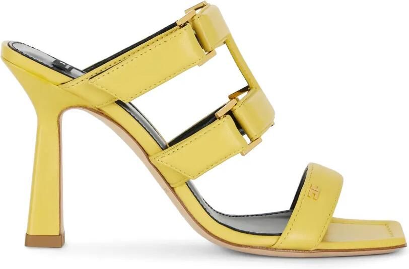 Elisabetta Franchi Nappaleren sandalen Geel