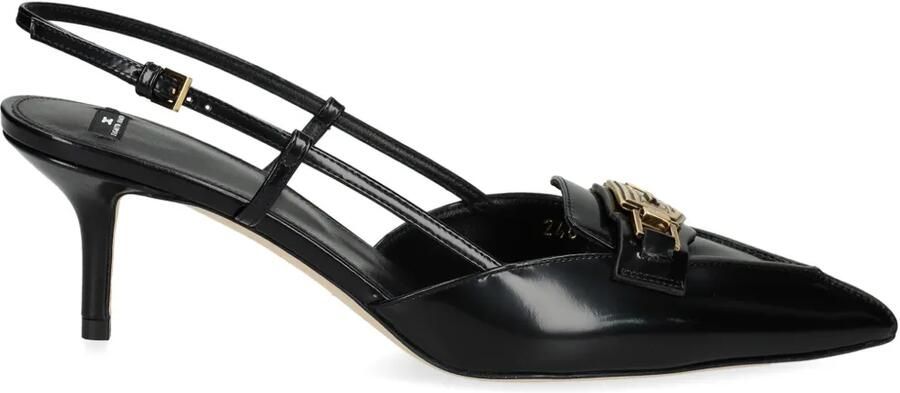 Elisabetta Franchi Pema leren pumps Zwart