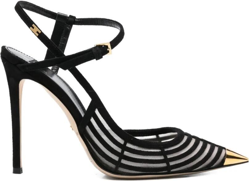 Elisabetta Franchi Pumps met bewerkte neus Zwart