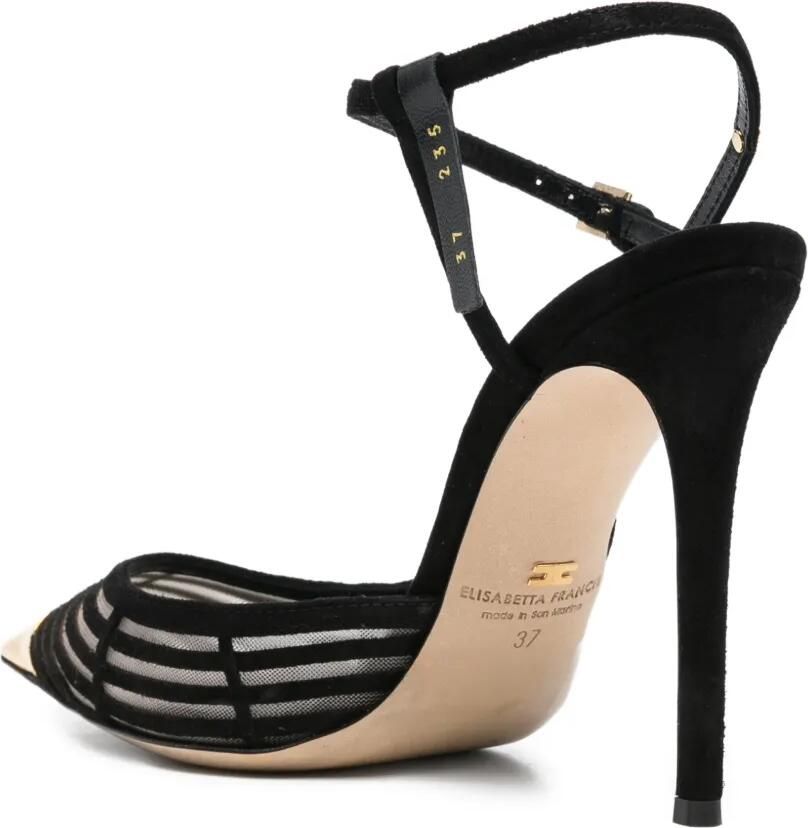 Elisabetta Franchi Pumps met bewerkte neus Zwart - Foto 3