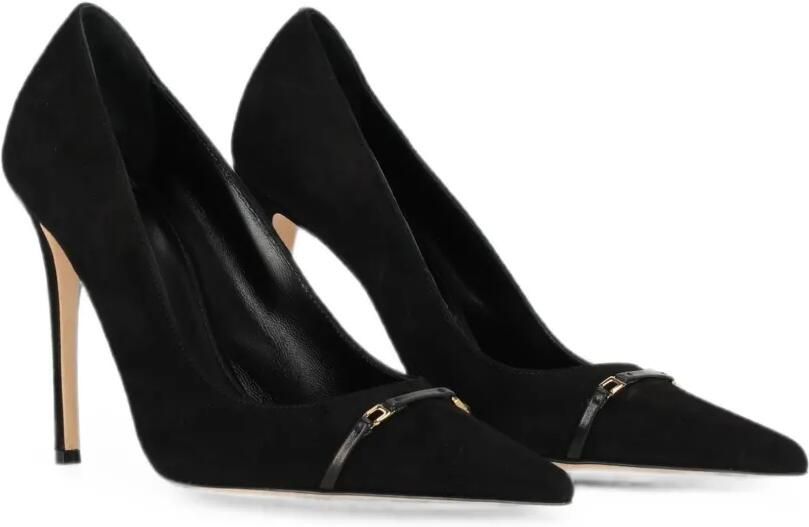 Elisabetta Franchi Pumps met gespdetail en puntige neus Zwart - Foto 3