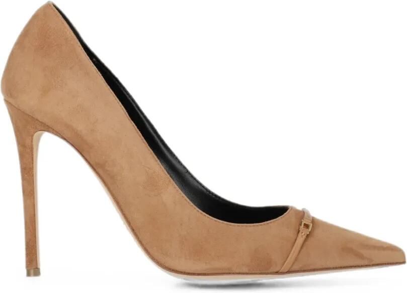 Elisabetta Franchi Pumps met puntige neus Beige