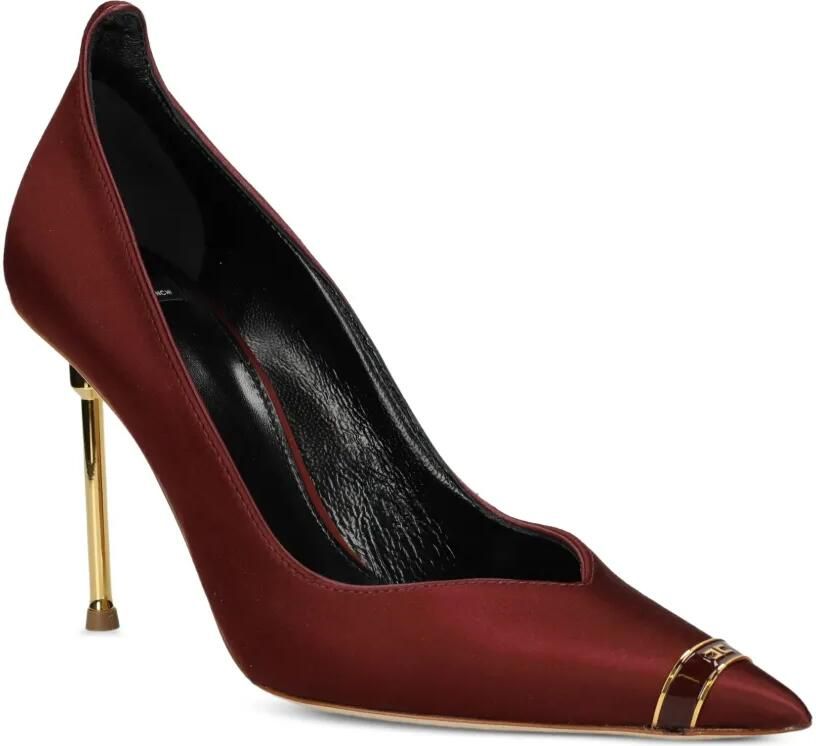 Elisabetta Franchi Pumps met puntige neus en metallic afwerking Rood - Foto 3