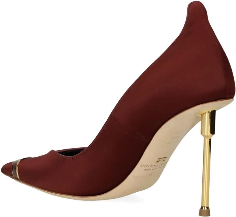 Elisabetta Franchi Pumps met puntige neus en metallic afwerking Rood - Foto 2