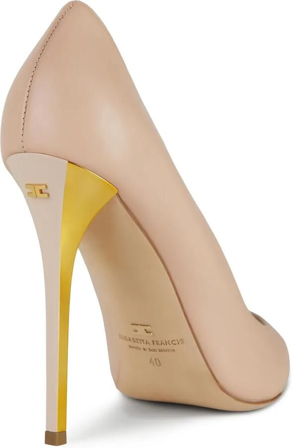 Elisabetta Franchi Pumps met uitgesneden detail Beige - Foto 2
