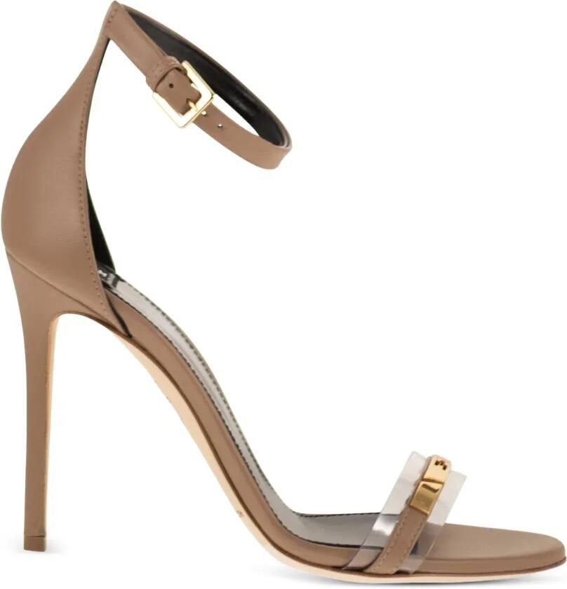 Elisabetta Franchi Sandalen met enkelbandjes Beige