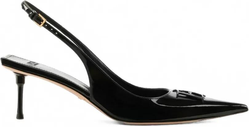 Elisabetta Franchi Slingback schoenen van lakleer Zwart