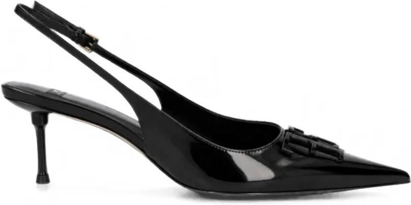 Elisabetta Franchi Slingback schoenen van lakleer Zwart