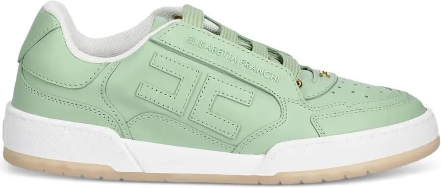Elisabetta Franchi Sneakers met logoplakkaat Groen