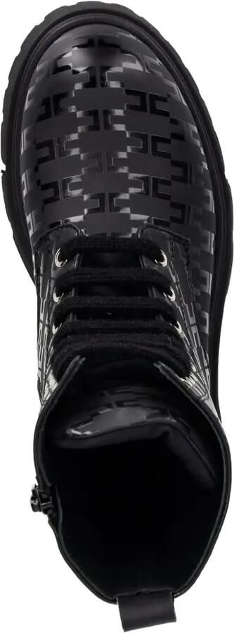 Elisabetta Franchi La Mia Bambina Chunky laarzen met monogram-print Zwart - Foto 4