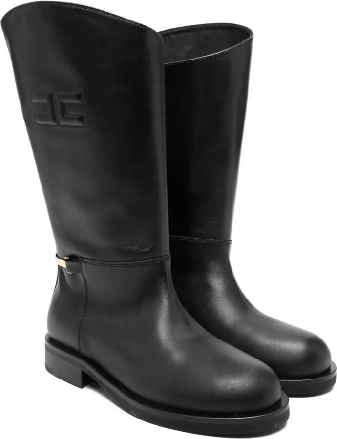Elisabetta Franchi La Mia Bambina Laarzen met gesp Zwart