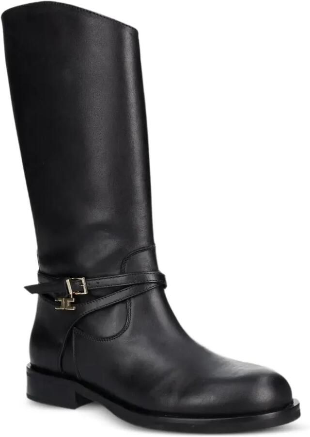 Elisabetta Franchi La Mia Bambina Laarzen met gesp Zwart