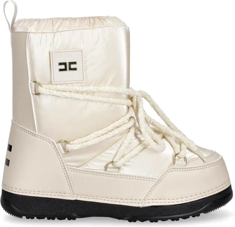 Elisabetta Franchi La Mia Bambina Laarzen met logopatch Beige - Foto 3