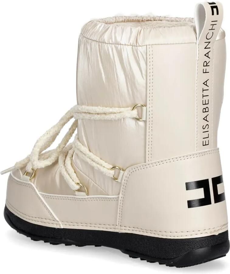 Elisabetta Franchi La Mia Bambina Laarzen met logopatch Beige - Foto 2