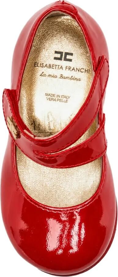 Elisabetta Franchi La Mia Bambina Lakleren ballerina's Rood - Foto 3