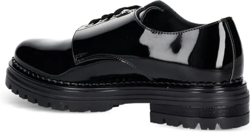 Elisabetta Franchi La Mia Bambina Lakleren schoenen met chunky zool Zwart - Foto 2
