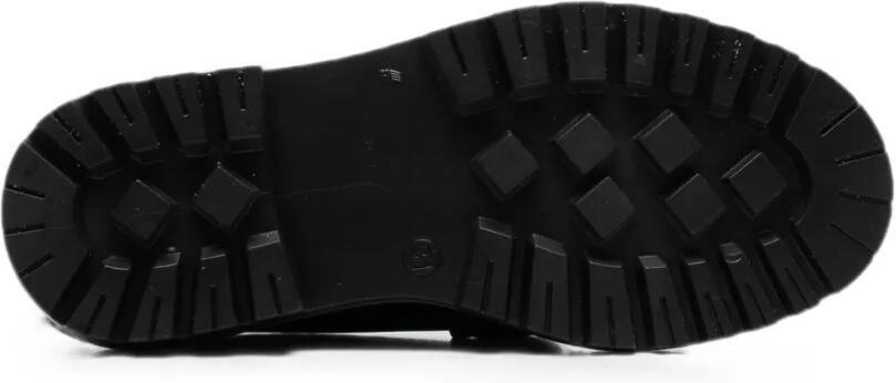 Elisabetta Franchi La Mia Bambina Loafers met logo-plakkaat Zwart - Foto 4