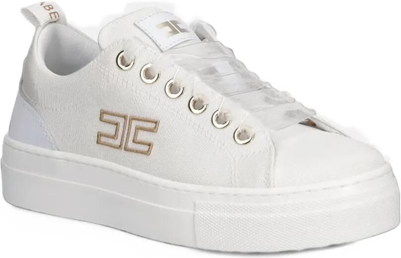 Elisabetta Franchi La Mia Bambina logo sneakers Wit