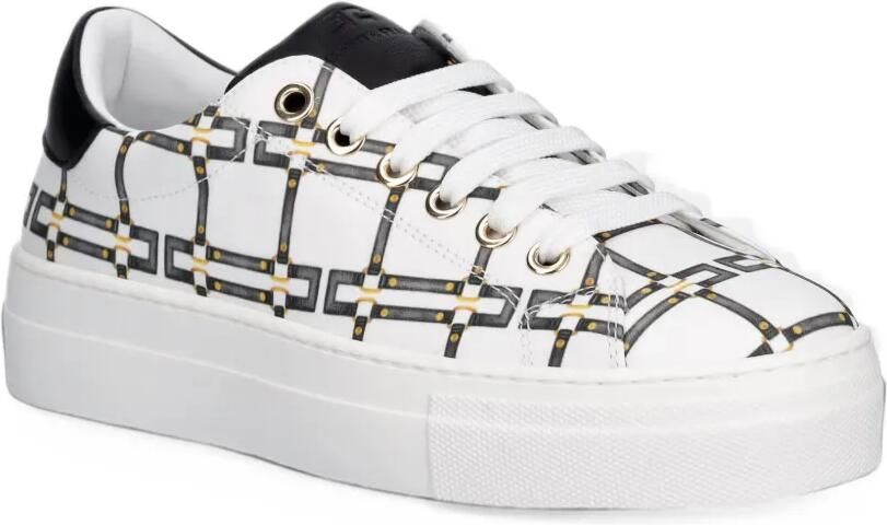 Elisabetta Franchi La Mia Bambina patterned sneakers Wit