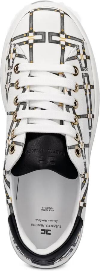 Elisabetta Franchi La Mia Bambina patterned sneakers Wit - Foto 4