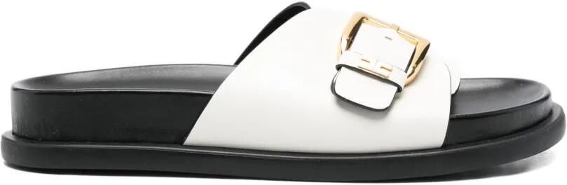 Elisabetta Franchi La Mia Bambina Sandalen met gesp Wit