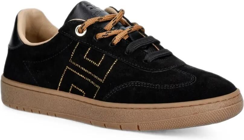 Elisabetta Franchi La Mia Bambina Sneakers met geborduurd logo Zwart