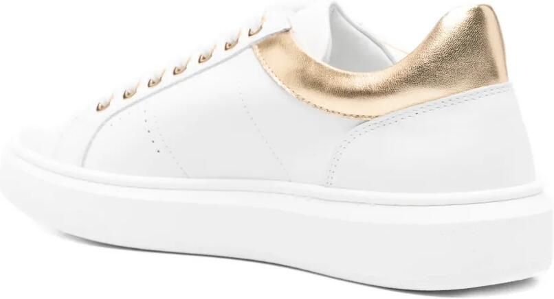 Elisabetta Franchi La Mia Bambina Sneakers met logo Wit