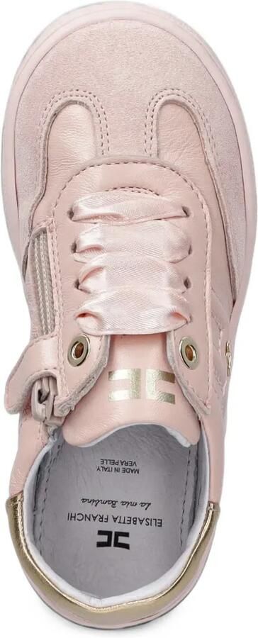 Elisabetta Franchi La Mia Bambina Sneakers met logodetail Roze - Foto 3
